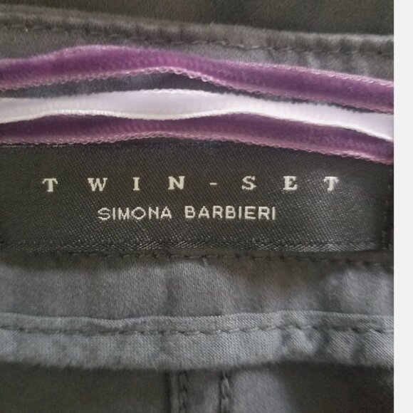 SIMONA BARBIERI WOMEN TWIN SET GREY PANTS. NWT TG 31 - Picture 7 of 11